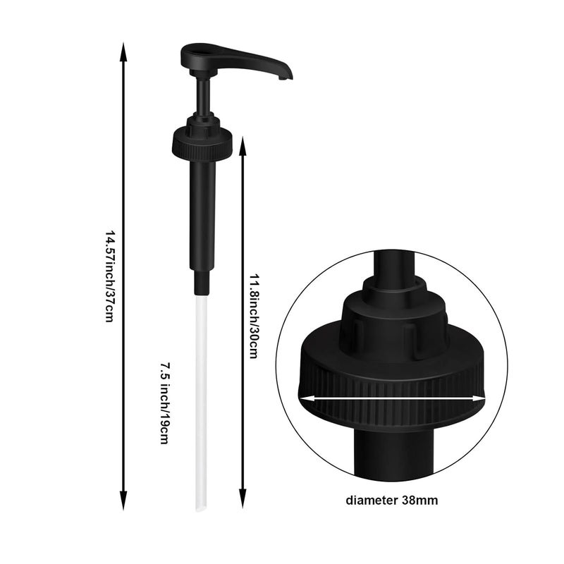 Mudder 4 Pieces Gallon Pump Dispenser (38/400) Fit Most 1 Gallon Jug and Containers Bpa-Free Leak Proof Pump Lid Top Replacement for Household and Commercial Use - Image 2